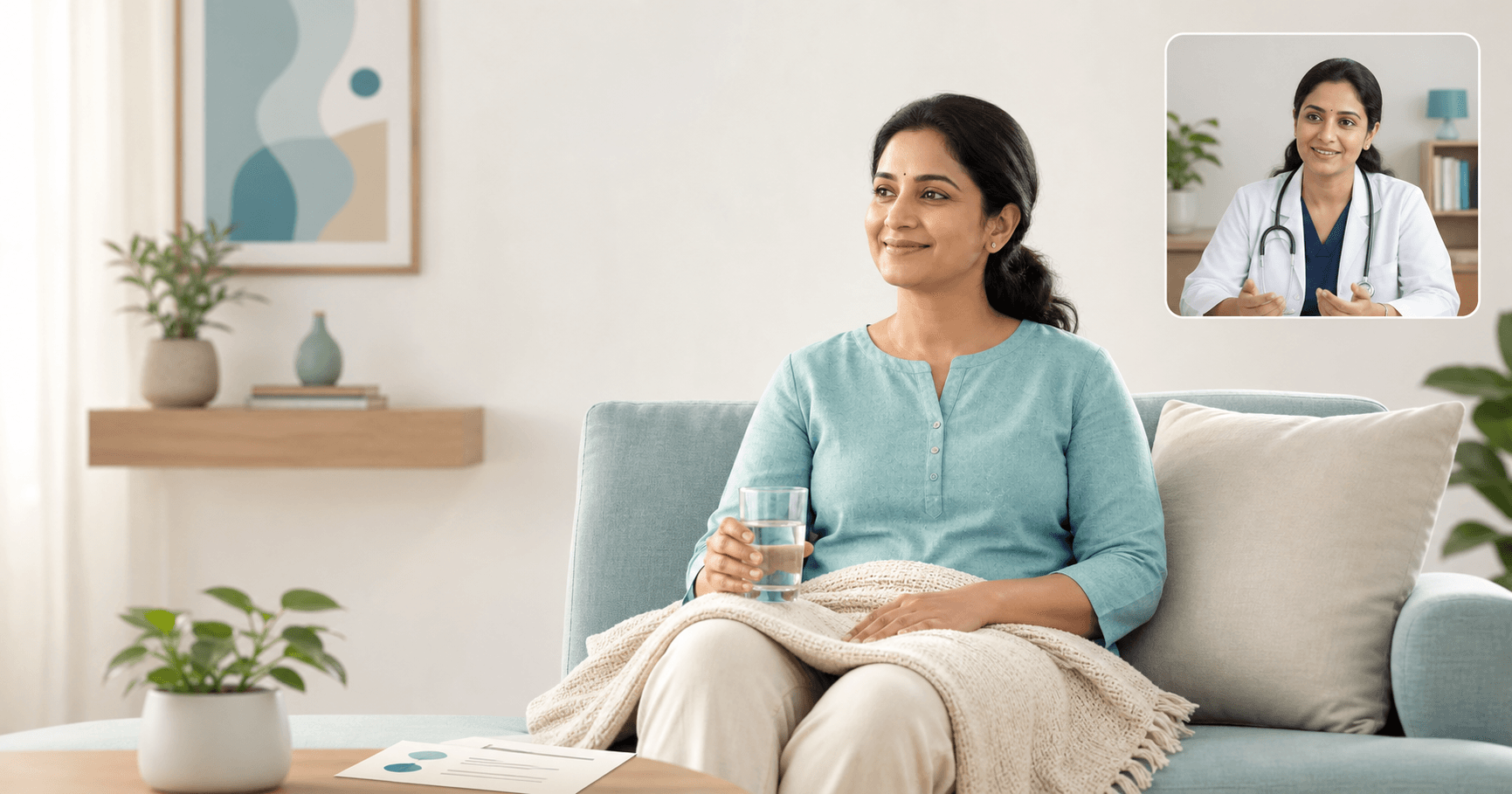 Patient discussing nausea during recovery after gallbladder surgery with a surgeon in Bhopal